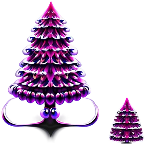 Fuchsia Pink Christmas Tree Png Xfp PNG image