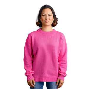 Fuchsia Pink Sweater PNG Kmi50 PNG