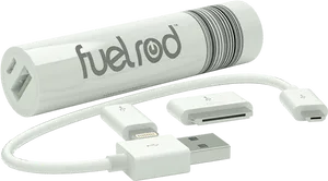 Fuel Rod Portable Chargerand Adapters PNG image
