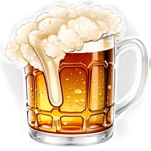 Full Beer Mug Illustration PNG 12 PNG