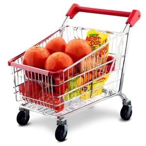 Full Grocery Cart Png 06282024 PNG image