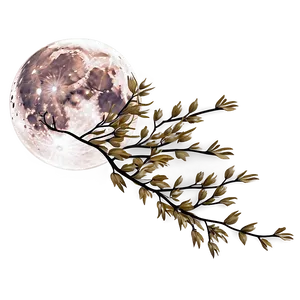 Full Moon Autumn Whisper PNG Pkc