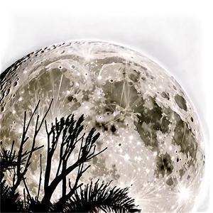 Full Moon Clear Sky PNG 3