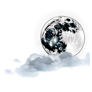 Full Moon Cloudy Night Png Tut PNG image