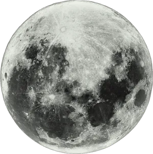 Full Moon Detailed View PNG image