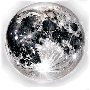 Full Moon Over Water PNG 17