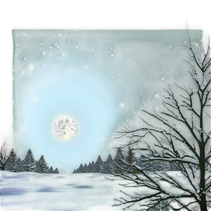 Full Moon Polar Light PNG 54 PNG