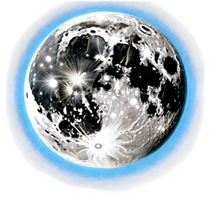 Full Moon Polar Light PNG Tjv29 PNG