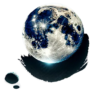 Full Moon Shimmering Sky Png Yfg PNG image