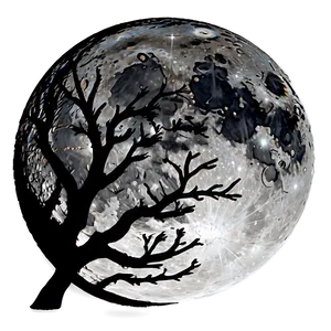 Full Moon Silhouette Png 63 PNG image