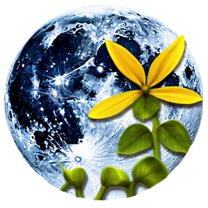 Full Moon Spring Bloom PNG 32
