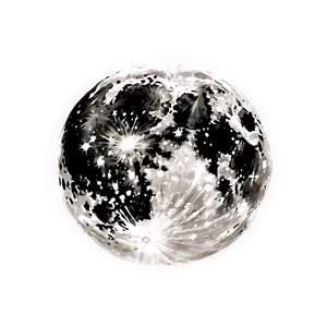 Full Moon Starry Background PNG 18