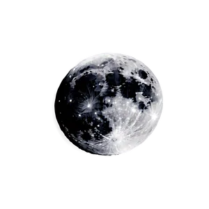 Full Moon Starry Background PNG Plv