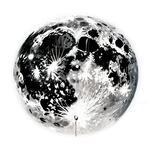 Full Moon Urban Silhouette PNG 15