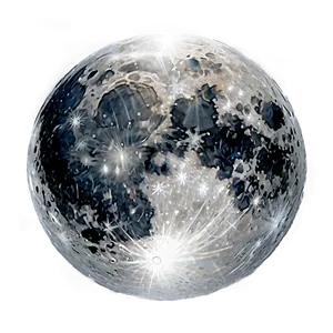 Full Moon Winter Night PNG 05242024