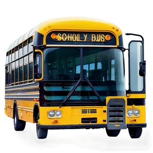 Full School Bus Side Profile Png 05242024 PNG image