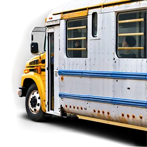 Full School Bus Side Profile Png 2 PNG image