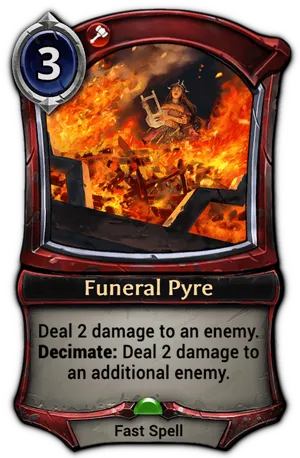 Funeral Pyre Card Art PNG image