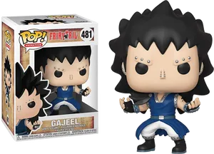 Funko Pop Fairy Tail Gajeel Figure PNG