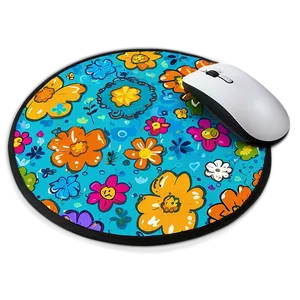 Funky Cartoon Mousepad Png 06272024 PNG image