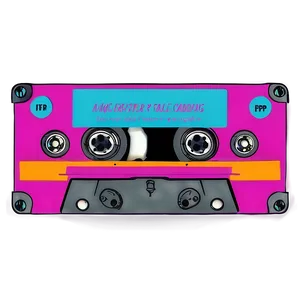 Funky Cassette Tape Png 05252024 PNG image