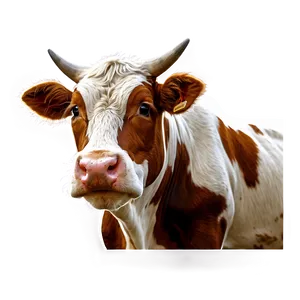 Funky Cow Head PNG Ewh