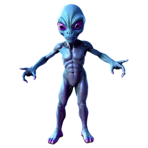 Funky Cute Alien PNG 95