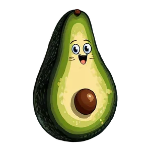 Funny Avocado PNG Enj64 PNG