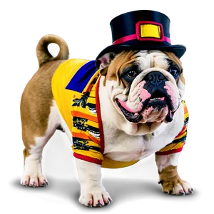 Funny Bulldogs Dressed Up PNG Wfn PNG