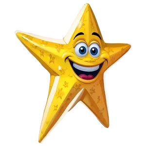 Funny Cartoon Star Png 06132024 PNG image