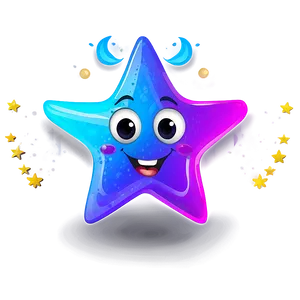 Funny Cartoon Star Png 20 PNG image