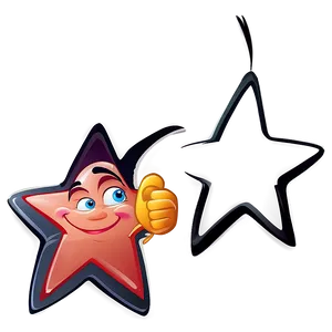 Funny Cartoon Star Png 26 PNG image