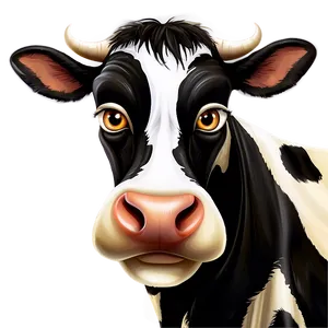 Funny Cow Face Cartoon Png 06212024 PNG image