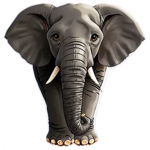 Funny Elephant Cartoon Png 06212024 PNG image