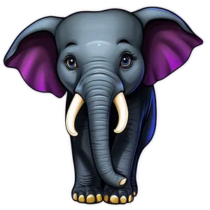 Funny Elephant Cartoon Png 06272024 PNG image