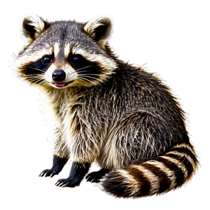 Funny Raccoon Drawing PNG Tof1