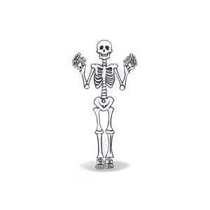 Funny Skeleton Cartoon Png Rnw PNG image