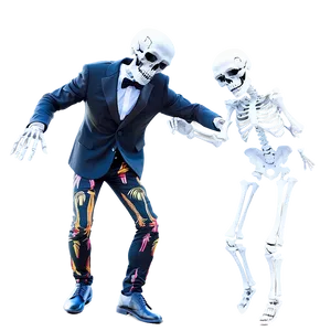 Funny Skeleton Dance PNG 3