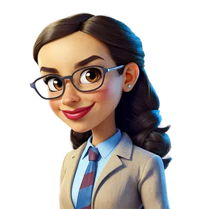 Funny Teacher Cartoon PNG 17