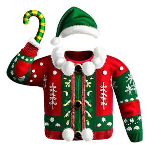 Funny Ugly Christmas Sweater Png 06122024 PNG image