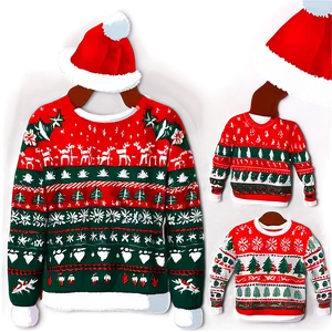Funny Ugly Christmas Sweater PNG 86