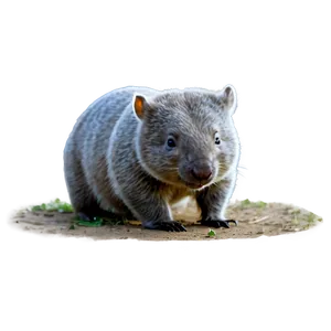 Funny Wombat PNG Wwm