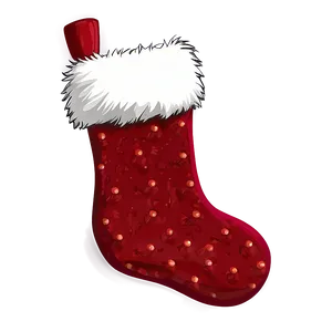 Furry Christmas Stocking PNG 16 PNG