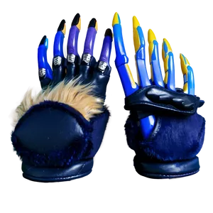 Furry Wolverine Claws Png 06212024 PNG image