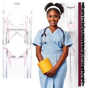 Future Nurse With Bandage PNG Mbp