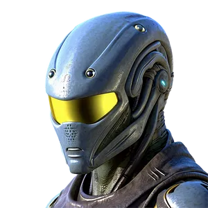 Futuristic Alien Soldier PNG 75