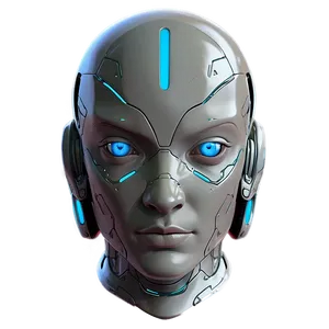 Futuristic Anime Head Concept Png 30 PNG image