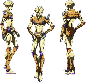 Futuristic Armor Character Design PNG