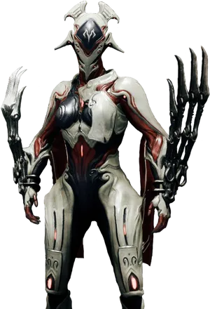 Futuristic Armored Figure PNG image