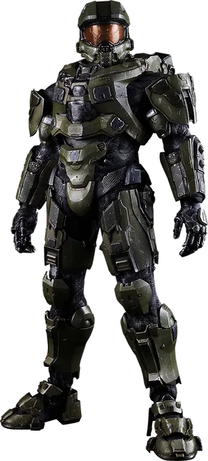 Futuristic_ Armored_ Soldier_ Figure PNG image